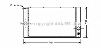 AVA QUALITY COOLING vo2141 -  Радиатор, охлаждение двигателя